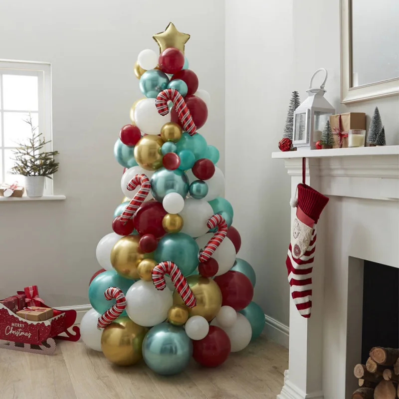 

Набор воздушных шаров для рождественской вечеринки, товары для рождественской тематики, новогодние праздничные украшения, набор воздушных шаров, аксессуары