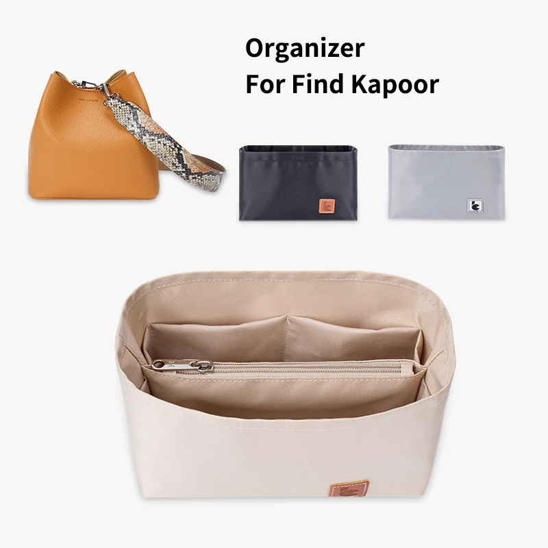 

Purse Organizer Insert,Luxury Women's Purses Handbag Tote Shaper, Nylon Inner Makeup Bag With Zipper For Find Kapoor Bucket Bags