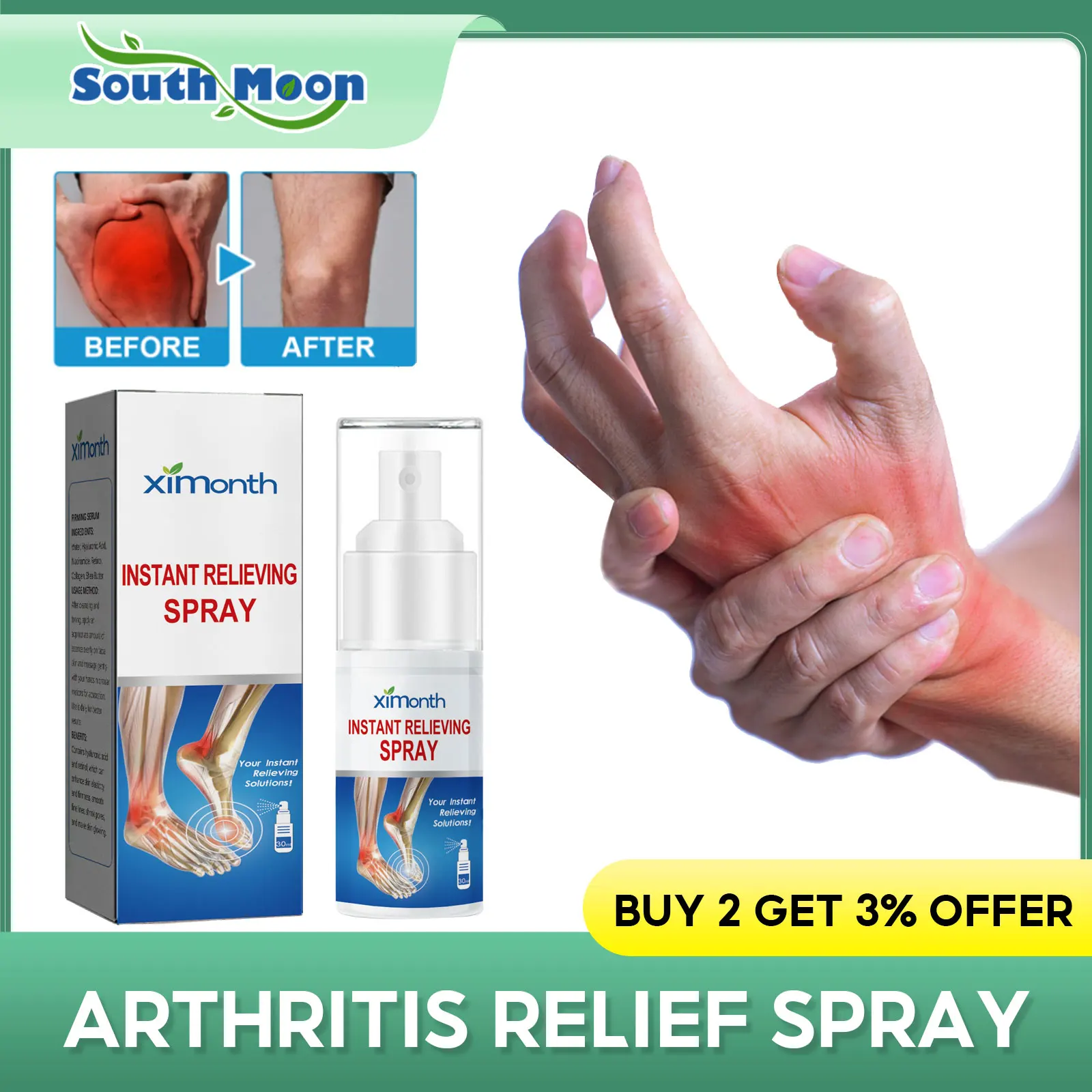 

Joint Pain Relief Spray Gout Knee Muscle Cervical Spine Lumbar Analgesics Anti Inflammatory Rheumatism Arthritis Treatment Fluid