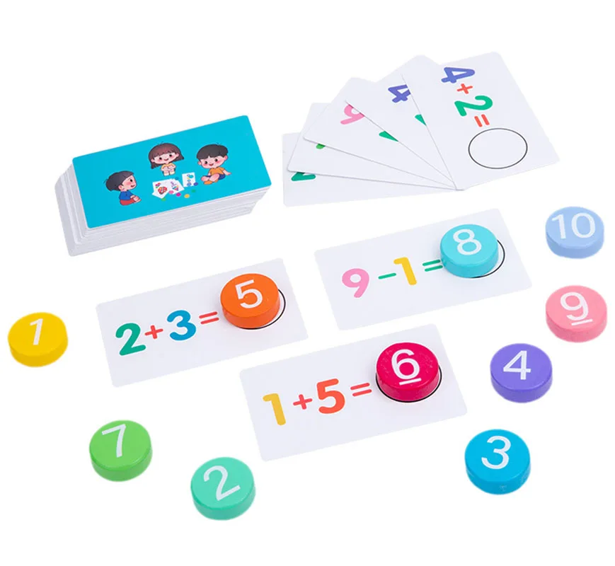 

Within 1-10 Arithmetic Addition And Subtraction Kids Children Kindergarten Early Education Exercise for Mathematics Math Toy