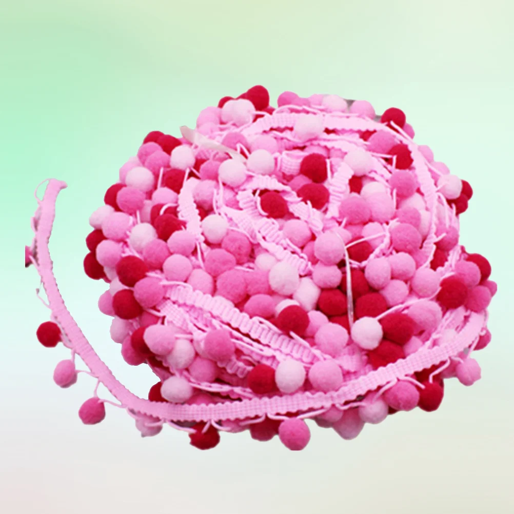 

Pom Trim Fringe Ribbon Lace Diy Mini Tassel Sewing The Yard Craft Rainbow Embroidery Garland Fabric Curtain Embroidered Poms