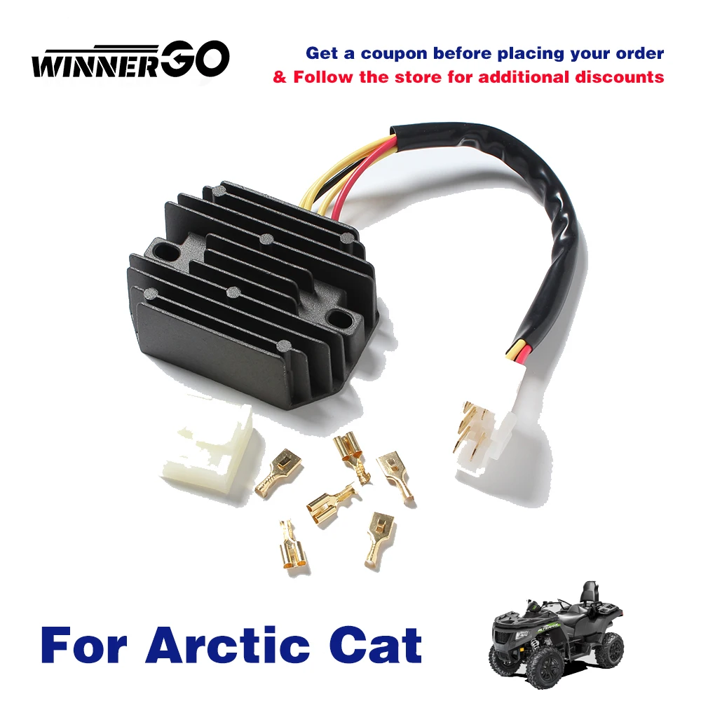 

WINNERGO Motorcycle Voltage Regulator Rectifier For Arctic Cat ATV 454 400 500 2X4 4X4 TRANSMISSION Z030-0023N 3430-016 3430-037