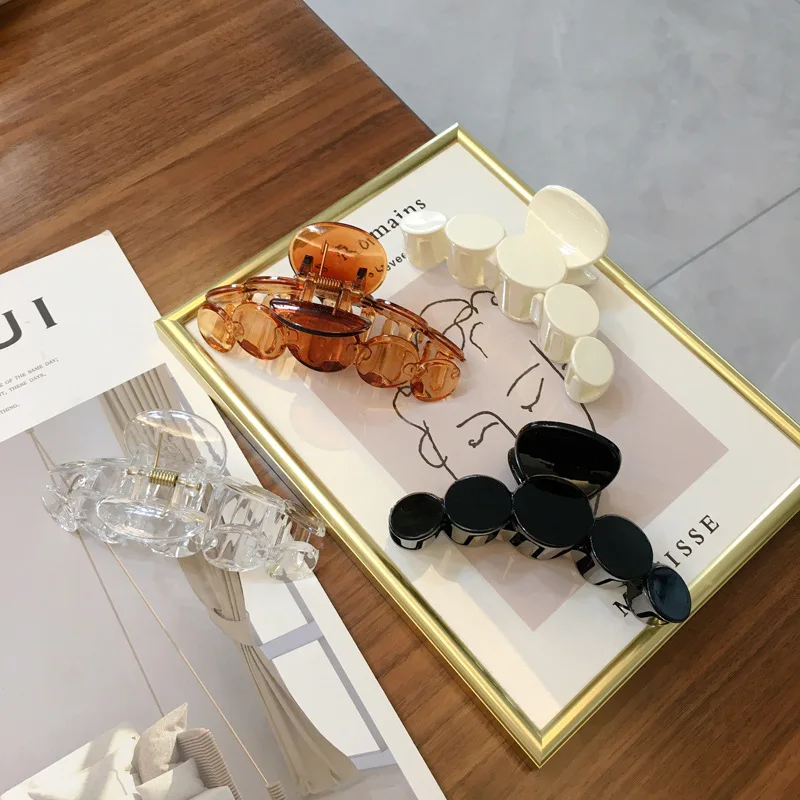 

Round Hair Clips for Hair Accessories for Women Elegant Temperament Back of the Head Clip Girls Accessory Korean New Headwear