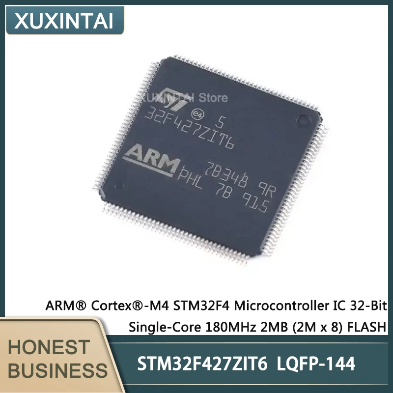 

New Original STM32F427ZIT6 STM32F427 MCU Microcontroller IC 32-Bit Single-Core 180MHz 2MB (2M x 8) FLASH LQFP-144