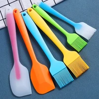 silicone heat resistant basting pastry brush for oil butter sauce sausages desserts turkey baster grill barbecue multicolor