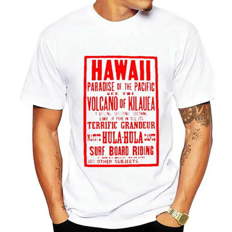 

Vintage Surf T shirt Hawaii Steamship Travel Poster 1913