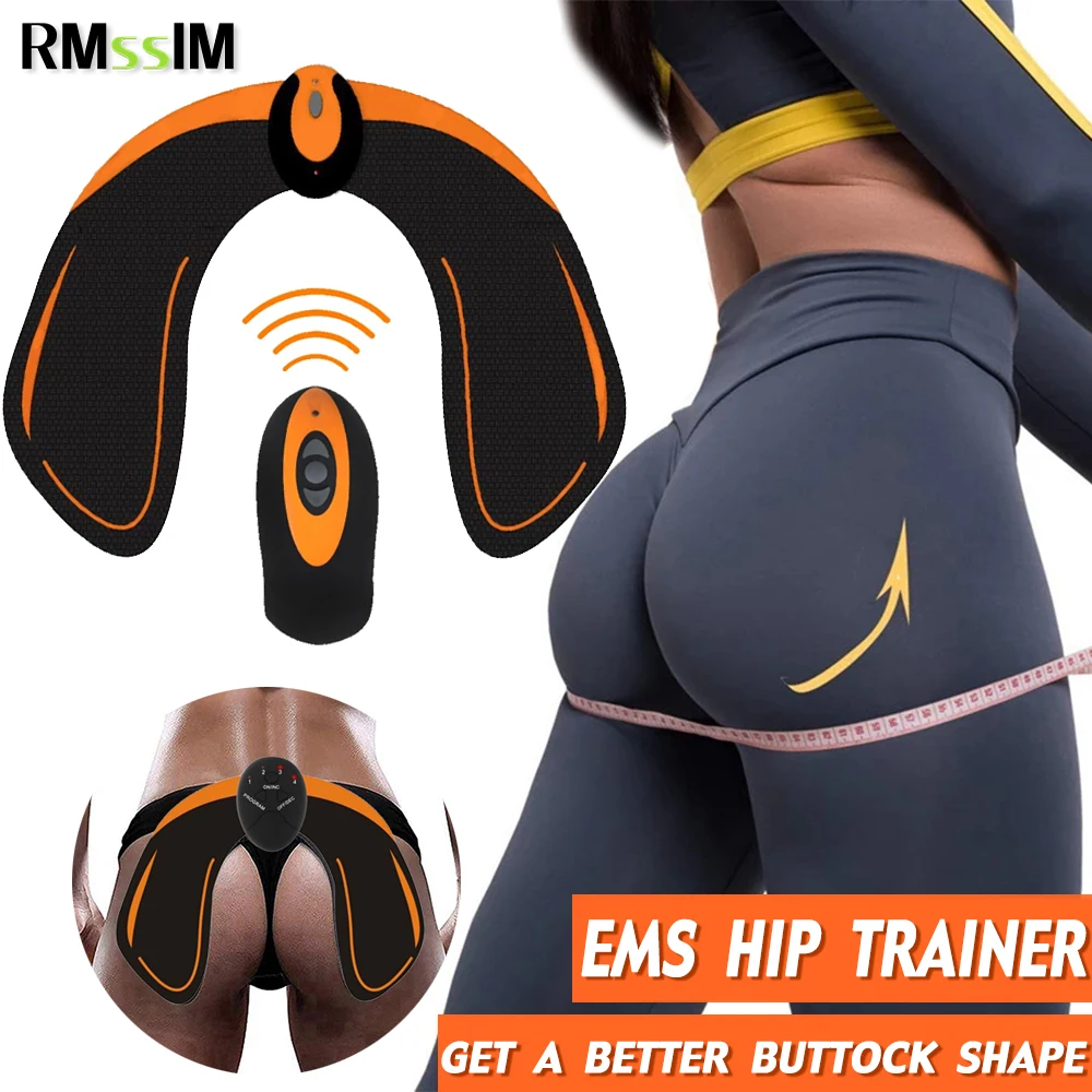 

EMS Wireless Hips Trainer Electric Muscle Stimulator Wireless Buttocks Abdominal ABS Stimulator Fitness Body Slimming Massager