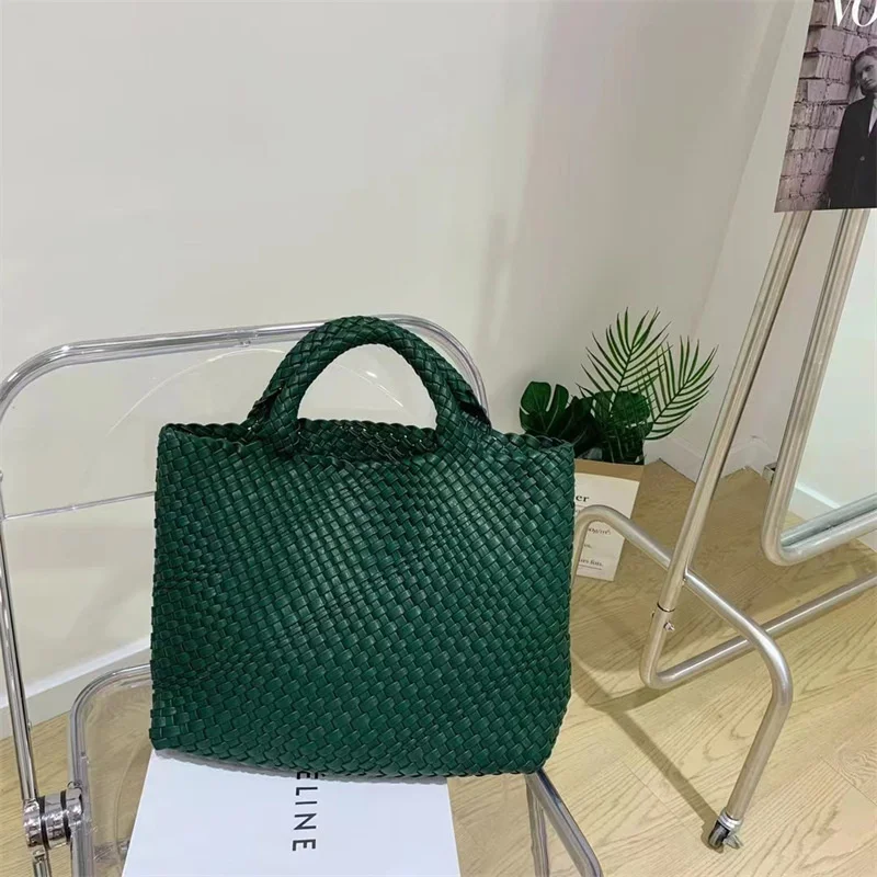 high quality luxury brand Small design woven Tote women's 2023 new fashion hand mother bucket casual shoulder bag