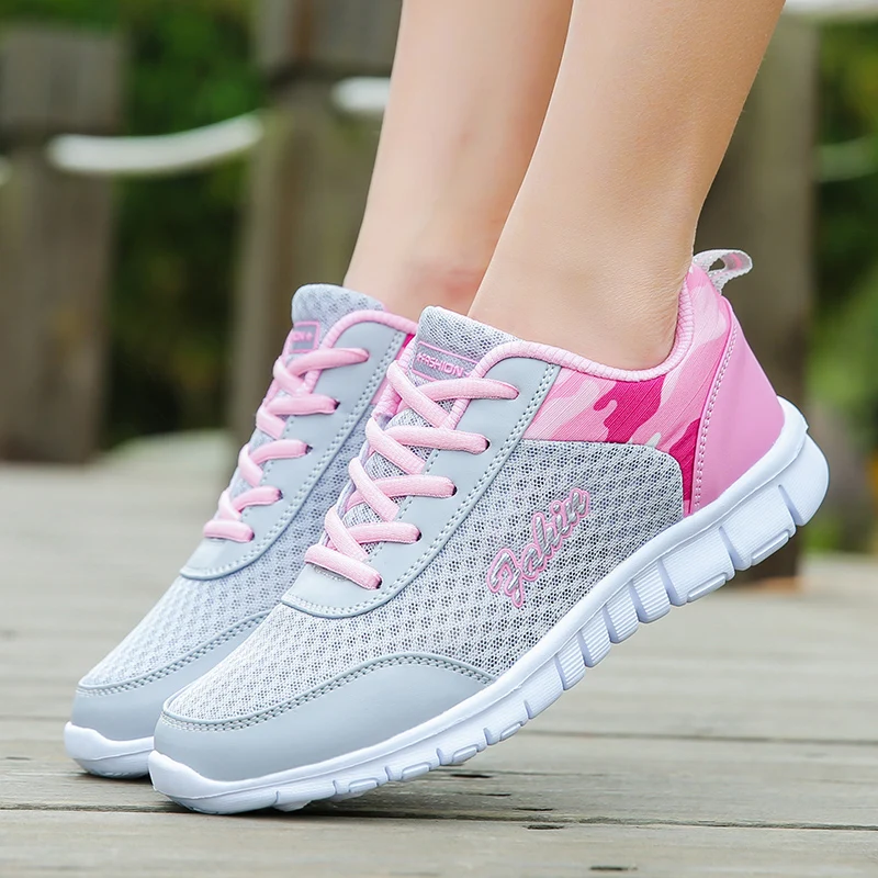 Running Shoes Women Sneakers Comfortable Breathable Tennis Shoes Lightweight Outdoor Casual Sports Footwears Lace-up
