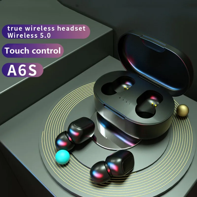 TWS-стереонаушники A6S оригинальные, с поддержкой Bluetooth