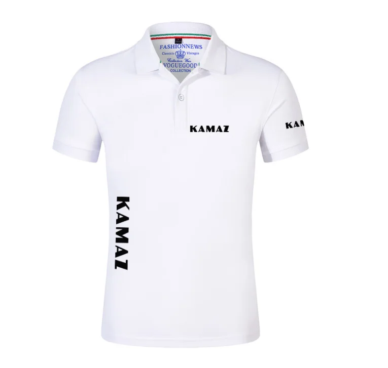 

2022 Unisex Mens Summer KAMAZ Car Logo Print Polo Harajuku Tops Shirt Male Solid Color T shirt For Cotton Short sleeves Tee