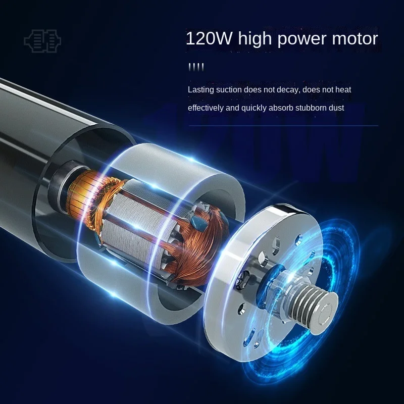 Ручной беспроводной автомобильный пылесос портативный мощный циклонный