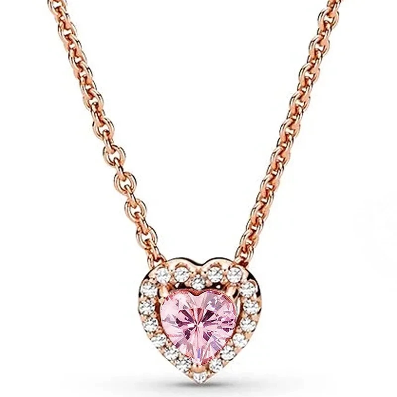 Модный браслет Pandora Daisy Love в форме сердца подвеска из меди и кубического циркония