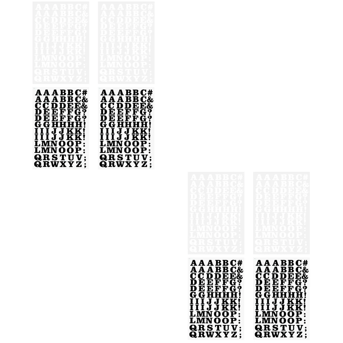 

2 Sets Vinyl on Letters On Letters PU Vinyl on Fabric Letters on Stickers