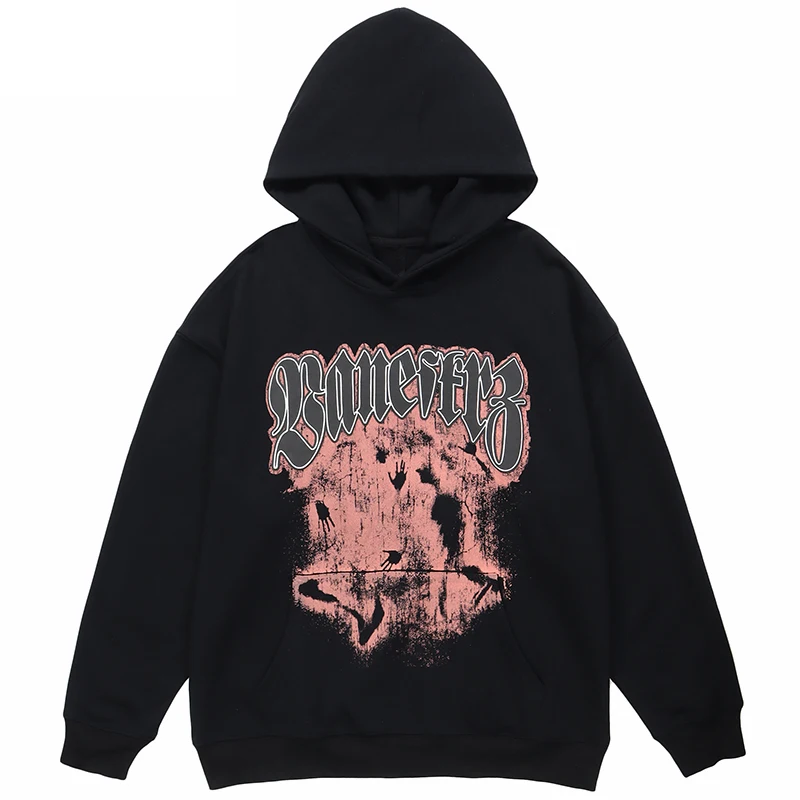 

Худи с графическим принтом в стиле Харадзюку, пуловер, уличная одежда, свитшот с карманами, винтажные свитшоты в стиле хип-хоп, худи, одежда с...