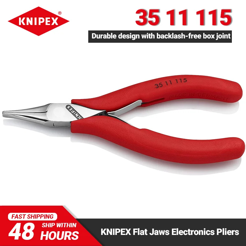 Электронные плоскогубцы KNIPEX 35 11 115 длиной мм прочный конструкционный зажим с