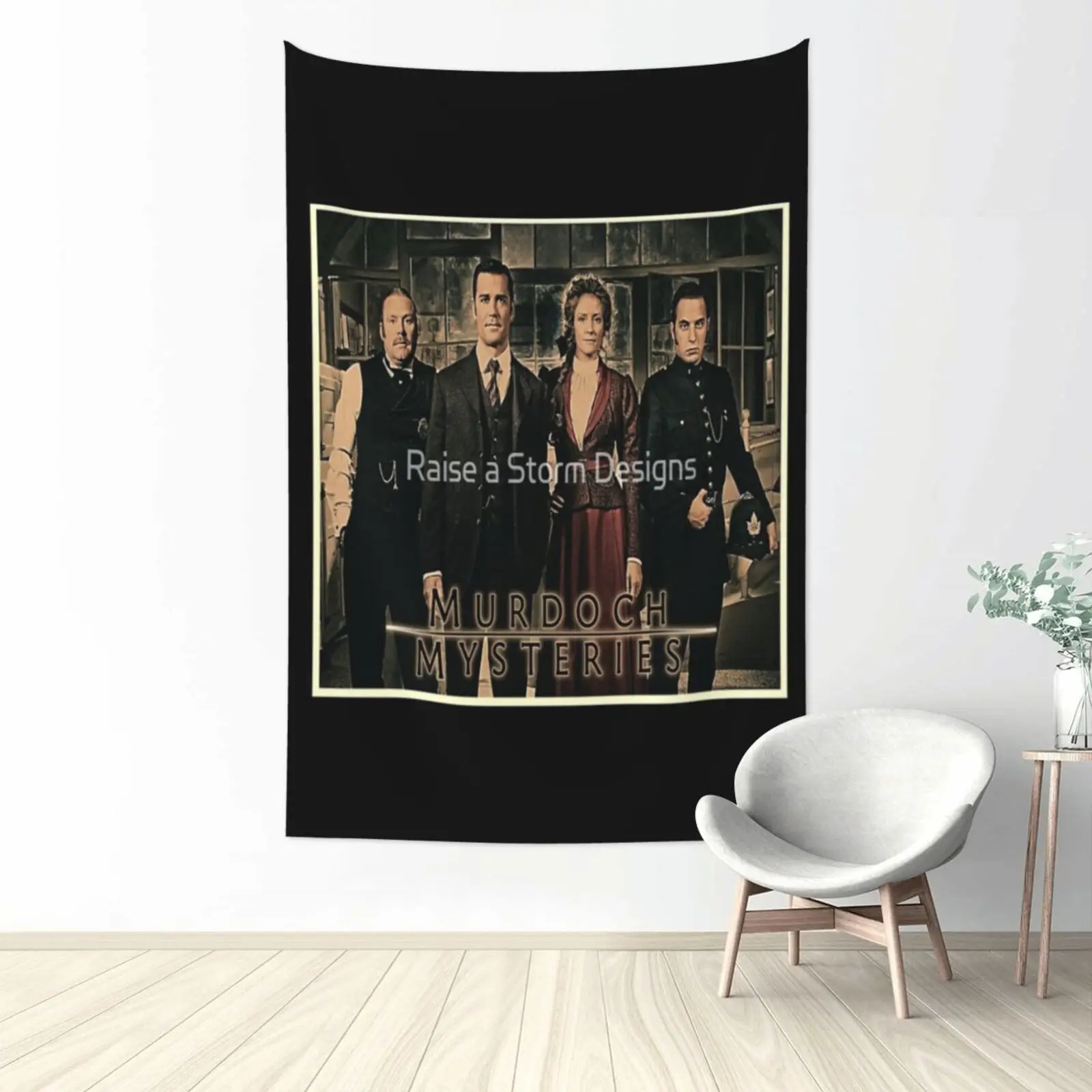

Murdoch Mysteries Dramatic Print Decoration Korean Decor Vertical Tapestry