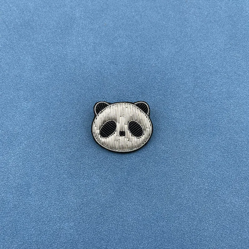 Индийская шелковая металлическая проволочная нить cannetile ручная вышивка панда