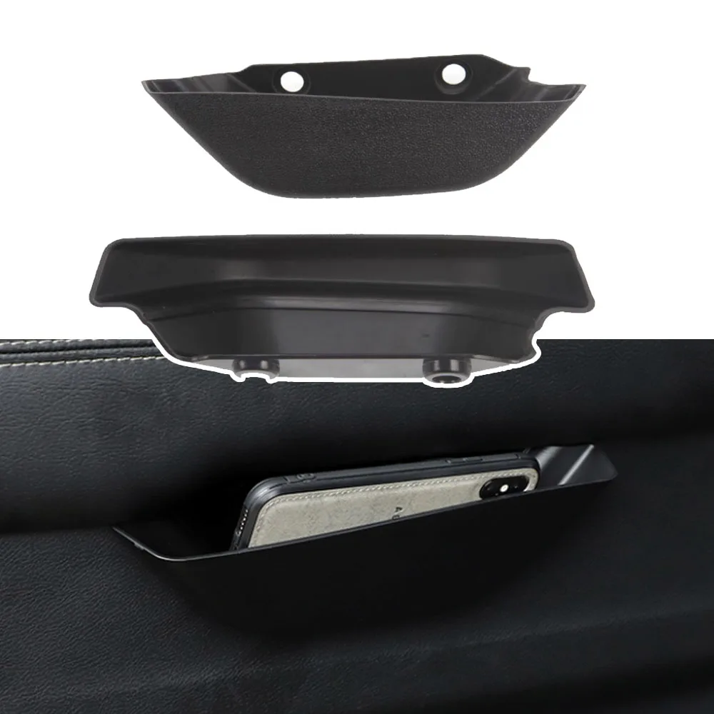 

Car Door Handle Organizer Grab Tray Storage Box Phone Holder for Jeep Wrangler JL 2018 2019 2020 2021 2022 Accessories ABS Black
