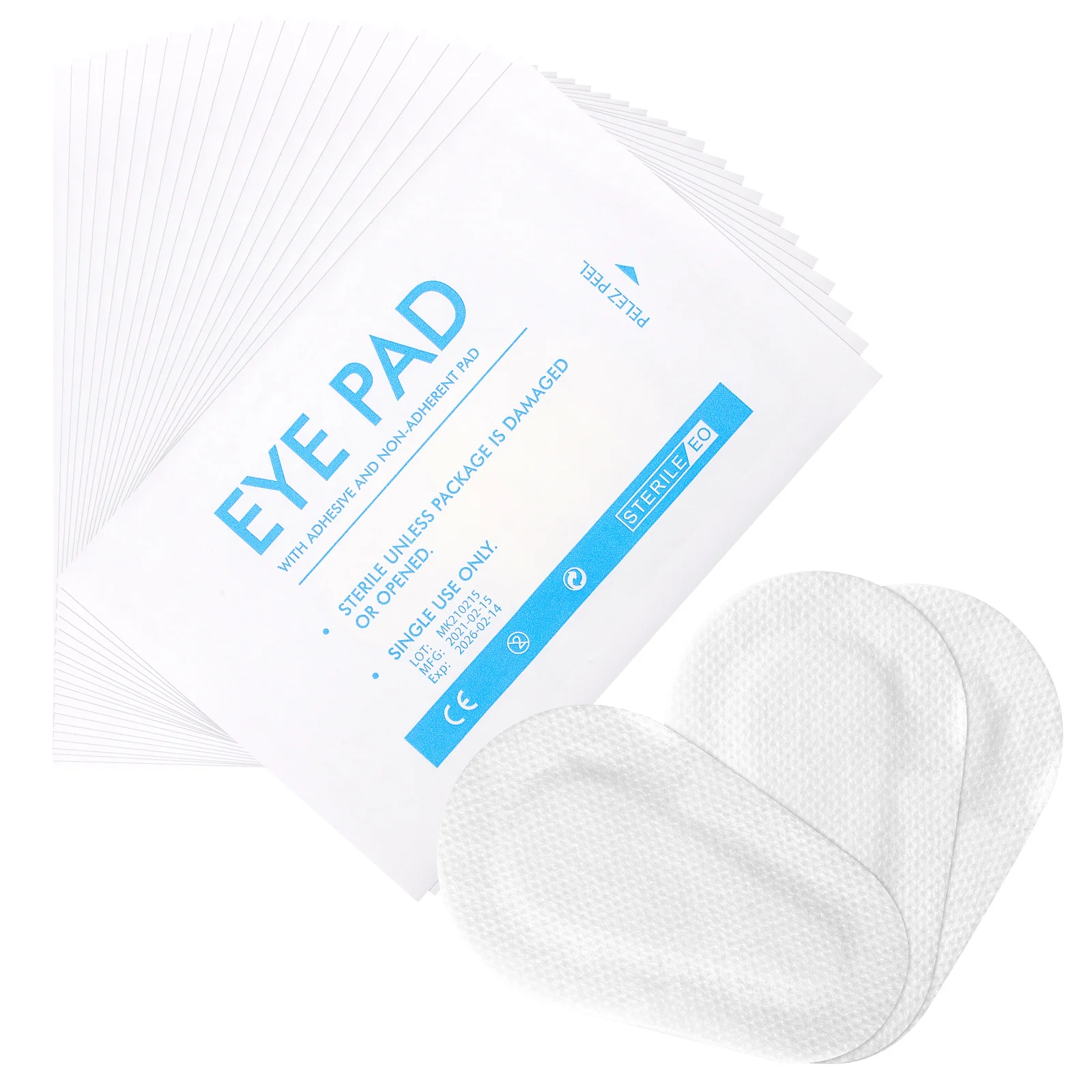 

20pcs Non-woven Eye Pads Sterile Disposable Eye Patch Stickers Eye Patches for Adults Children