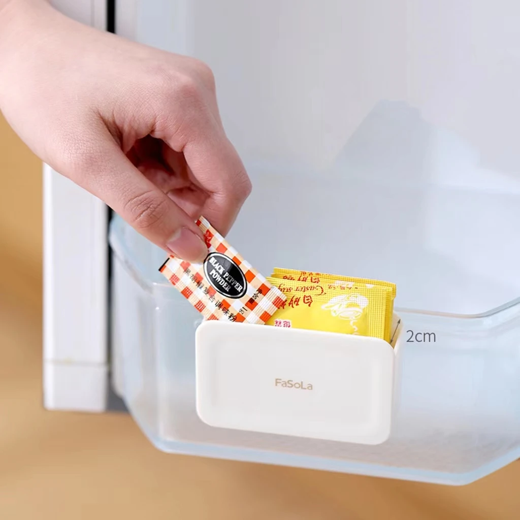 

Refrigerator Sauce Bag Storage Box Hanging Mustard Sauce Seasoning Bag Storage Rack Refrigerated Small Item Sorting Rack