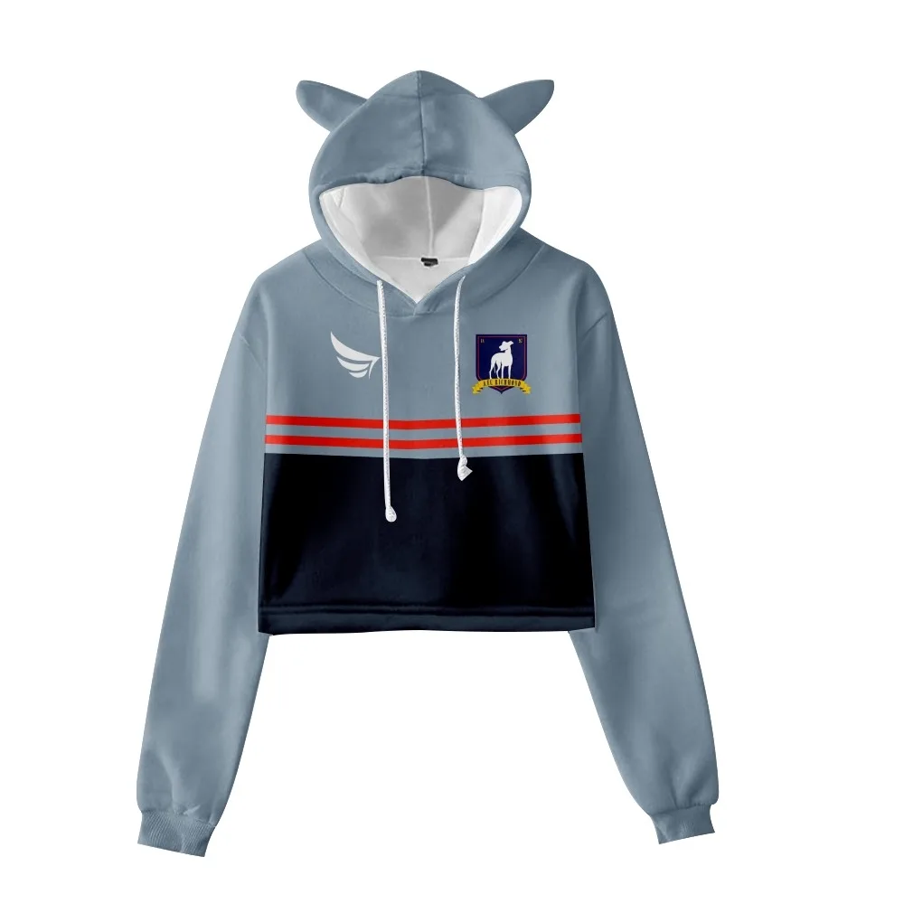 

Ted Lasso Season 2 Afc Richmond Crop Top Hoodie Women Harajuku Cropped Sweatshirt Streetwear Hip Hop Long Sleeves Pullover Tops