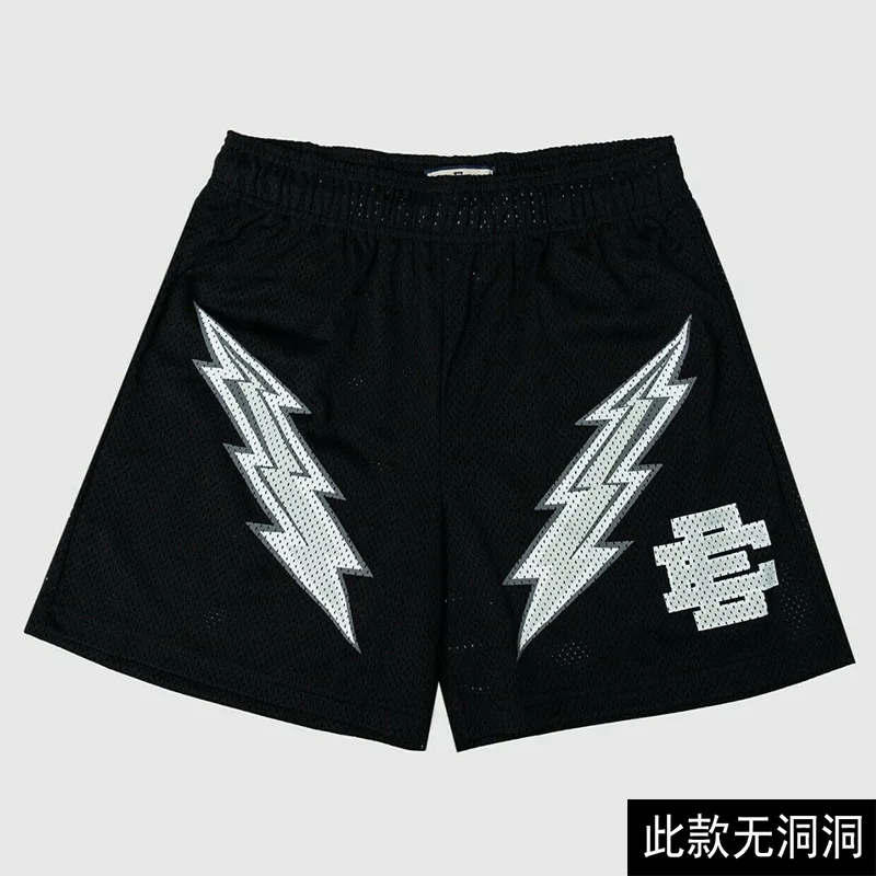 Summer Fashion Shorts Casual Shorts Men's Muscle Fitness Sports American Quarter Pants Mesh Breathable Loose