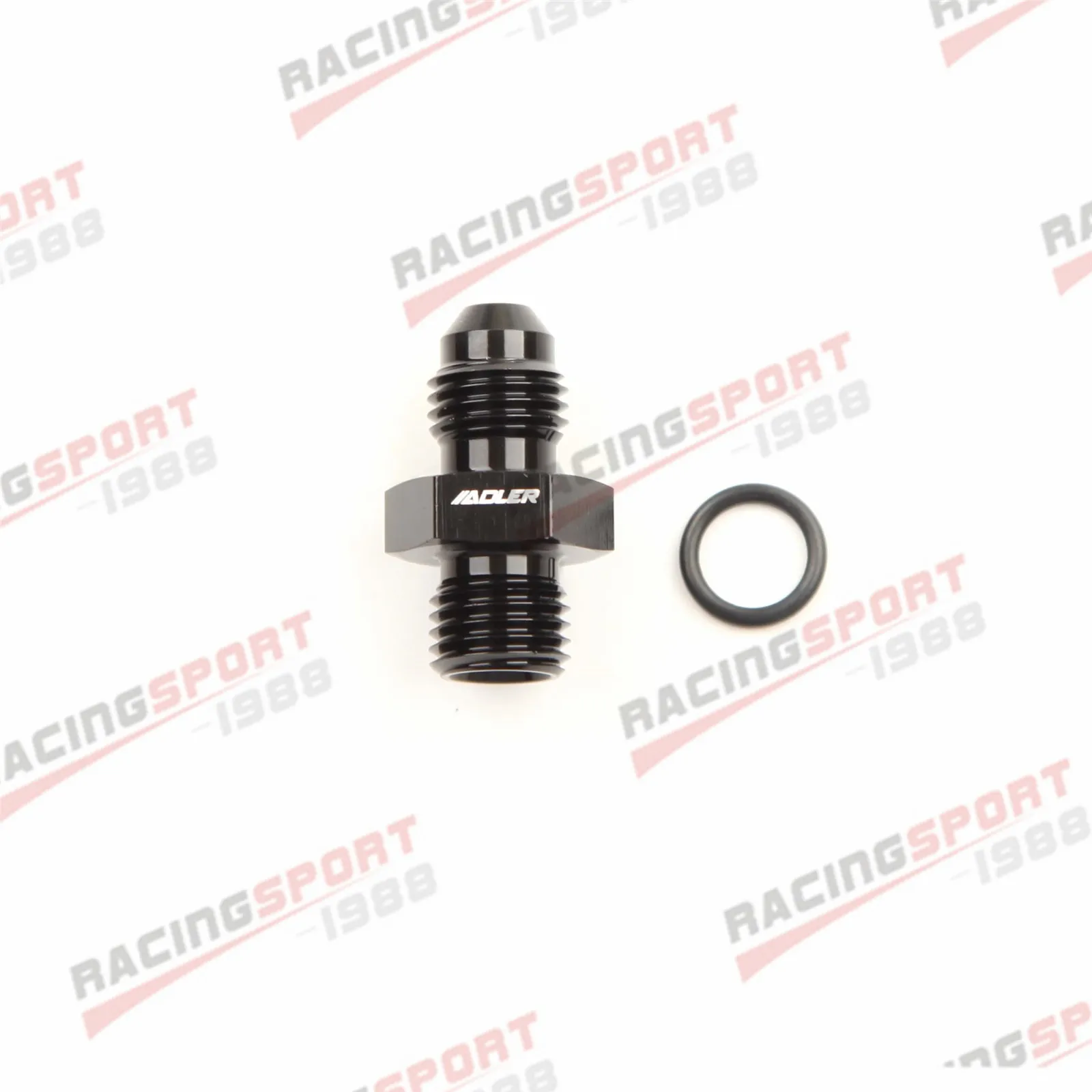 

AN4 Male Flare To AN4 ORB Male Straight Cut O-Ring Adapter Fitting Black