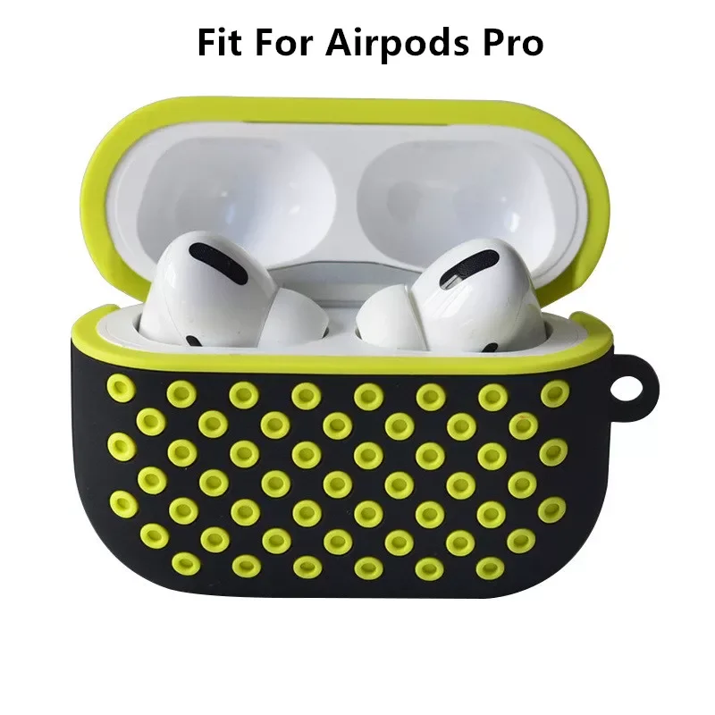 

1pcs New Cover for Airpods Pro Case Double Layer Silicone Honeycomb Shock-proof Protective Case for Airpods Pro 3