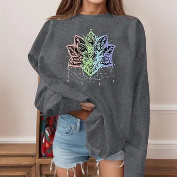 New Ethnic Floral 3d Printed Crewneck Streetwear Women Hoodies Retro Sweatshirts Oversized Pullover Tracksuits Girls Clothing 1