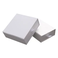 100pcslot wholesale white paper jewelry boxes small jewelry gift box and jewelry pouch bag