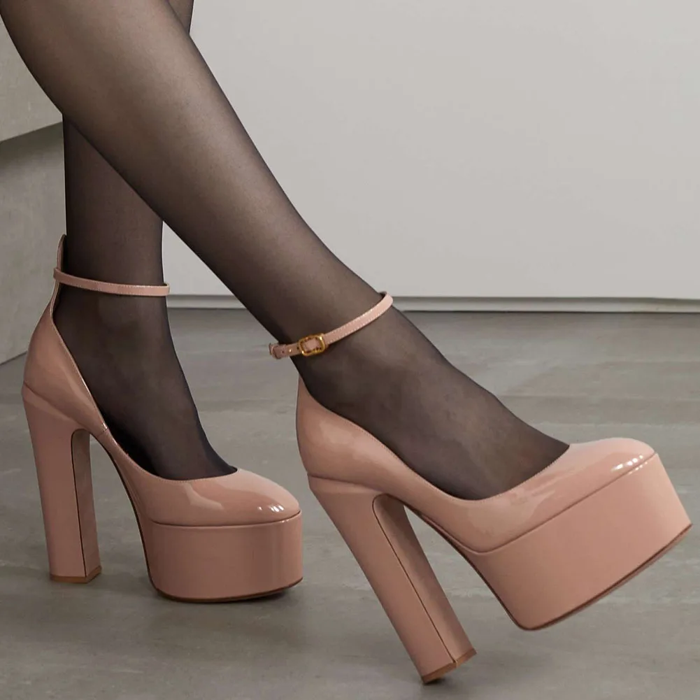 

2022 Brand New Design Pumps Women Platform Office Ladies Chunky High Heels Luxury Female Shoes Fashion Elegant Shoes Woman