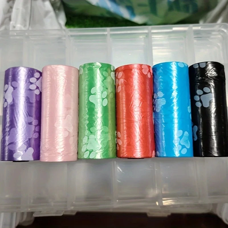 8 рулонов/120 шт. мешки для чистки домашних животных