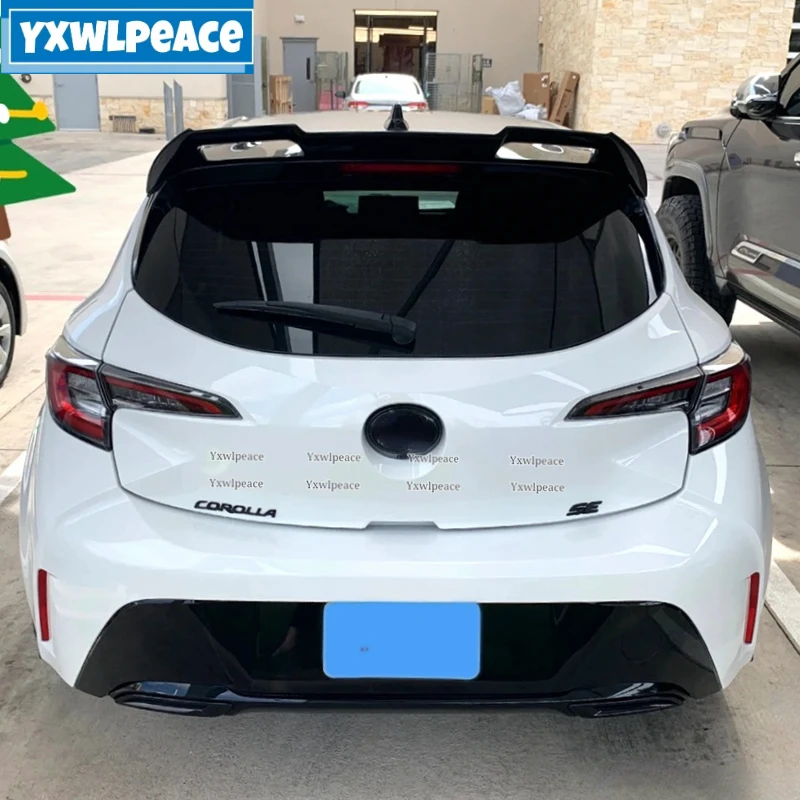 

For Toyota Corolla Hatchback 2019 2020 2021 2022 Rear Roof Spoiler ABS Plastic Primer Color Trunk Wing Car Accessories