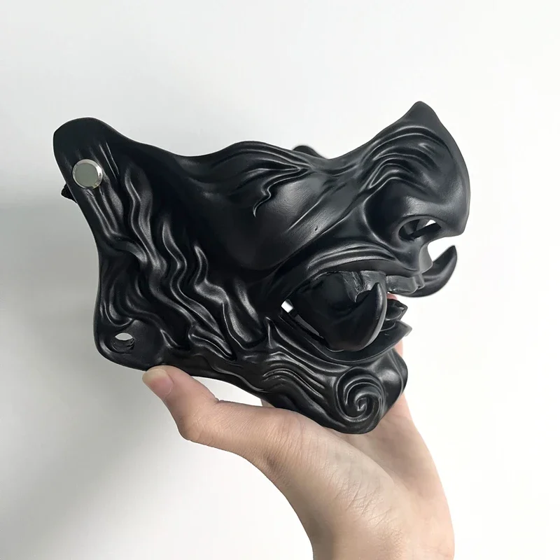 Cafele японская маска Hannya demon ghost Oni samurai Noh Kabuki полумаска из смолы для взрослых