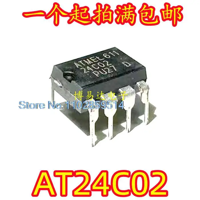 20 шт./партия 24C02 AN AT24C02N AT24C02BN AT24C02 DIP-8