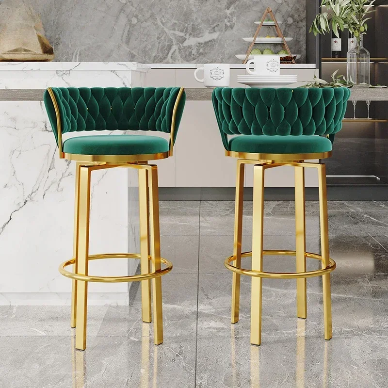 Роскошный стул для регистрации салона бара макияжа кухни средневековый