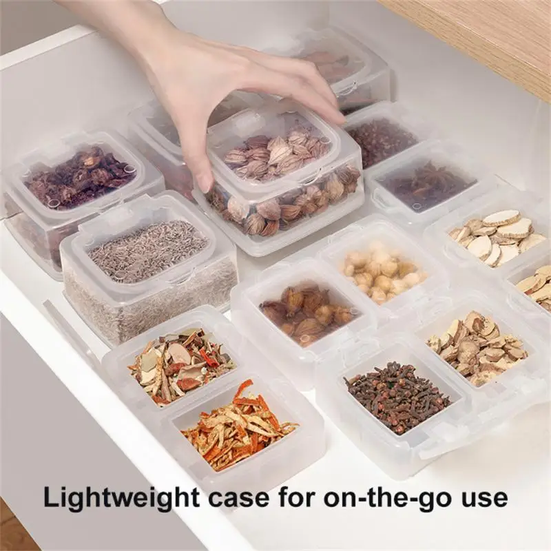 

Keep Fresh Kitchen Seasoning Jar Saving Space With Lid Food Storage Containers Spices Sub-package Storage Box Dust-proof Split
