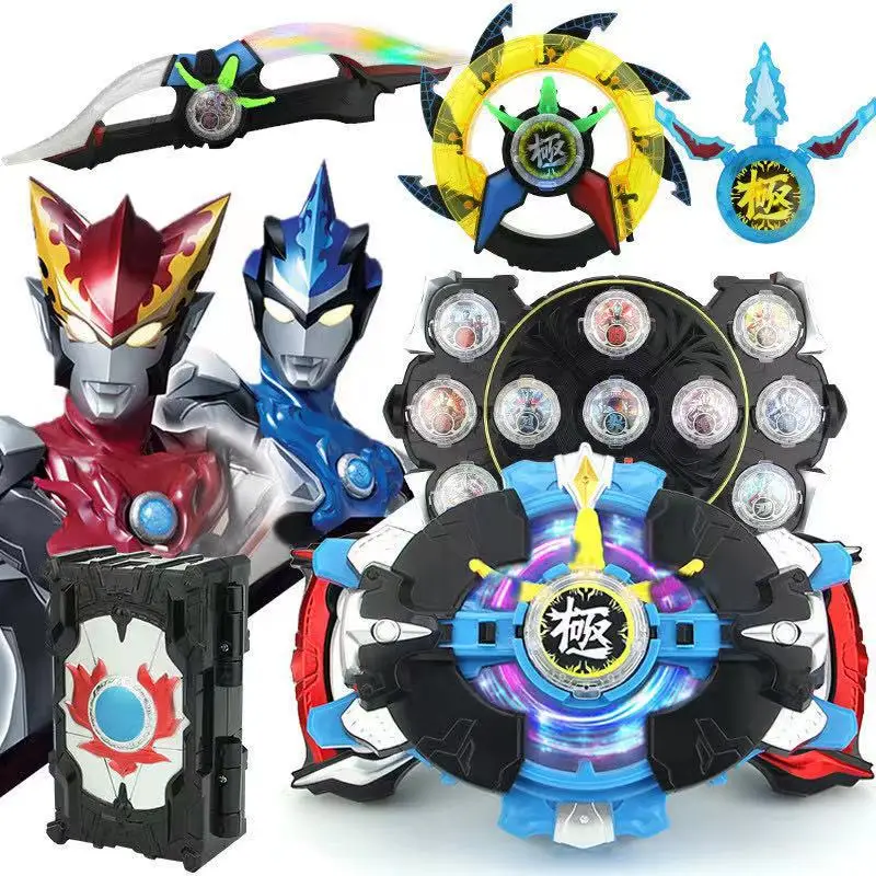 

Bandai Rob Ultraman Shapeshifting Robot Light Wheel Modular Plug Dart Storage Box Boy Toy Set
