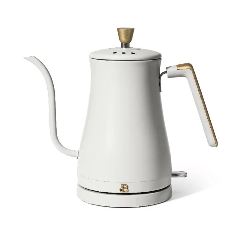 

Beautiful 1.0L Electric Gooseneck Kettle, White Icing by Drew Barrymore