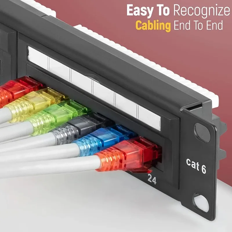 10 шт. разъемы для кабеля Ethernet RJ45 5 цветов