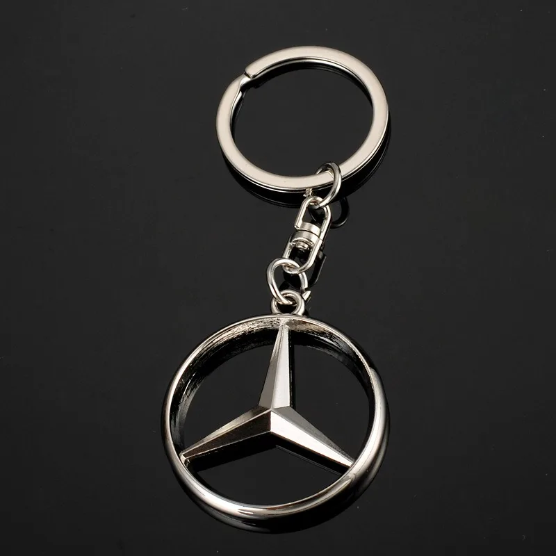 

Metal Car Keychain Badge Key Chain Ring for Mercedes Benz W203 W204 W212 C180 GLK300 CLS CLK CLA SLK C E Series Auto Accessories