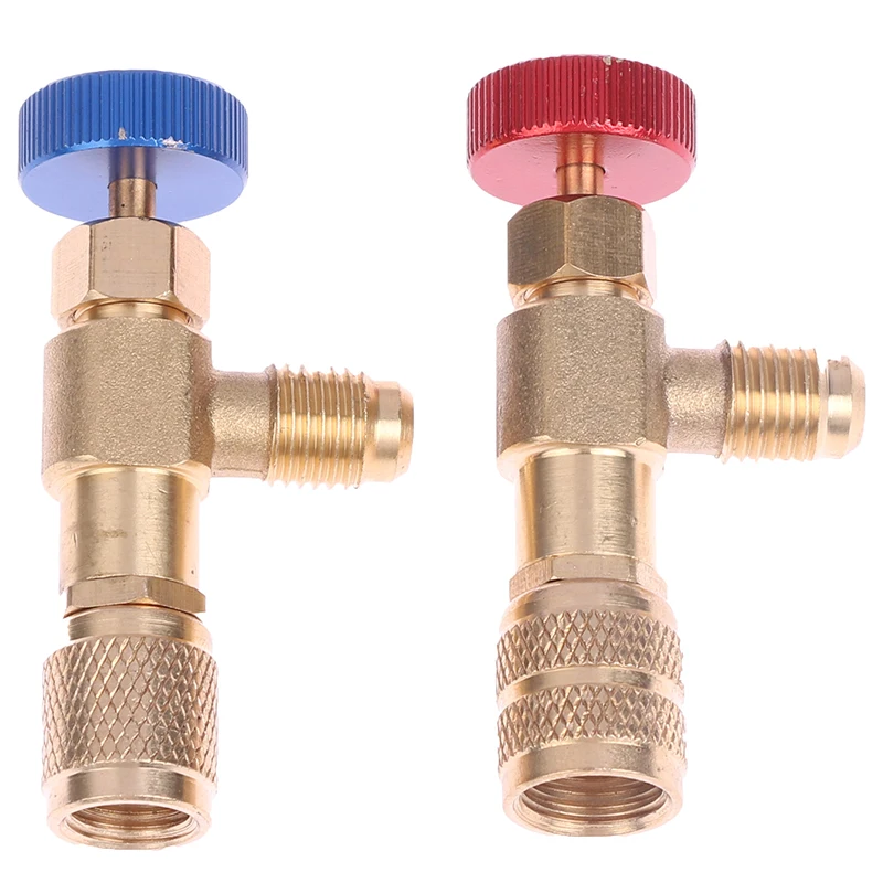

Refrigeration Charging Air Conditioning Adapter For R410A R22 1/4" Liquid Safety Valve Hose R22 Copper Adapter Hand Tool Parts