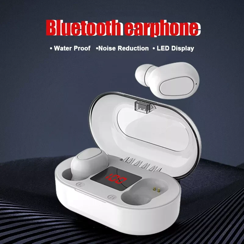 

Stereo Bluetooth Earphones New TWS Wireless Earphones In-ear Handsfree Headset Earbuds With Charging Box For Smartphone