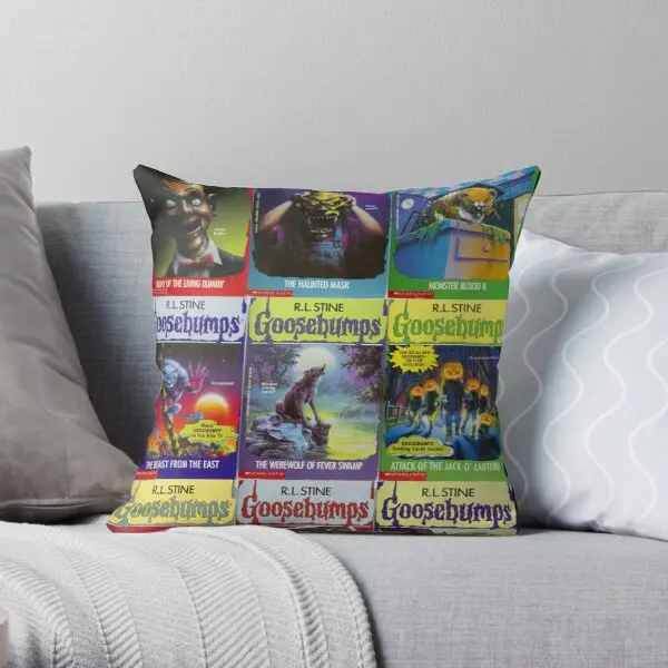 

Goosebumps Greatest Hits Printing Throw Pillow Cover Sofa Cushion Case Bed Throw Car Comfort Soft Home Pillows not include