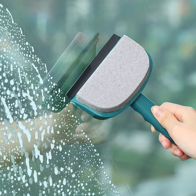 

Double-sided Glass Cleaning Brush Household Mirror Scraping Window Glass Scraping Decontamination Sponge Wipe Car Glass Wiper