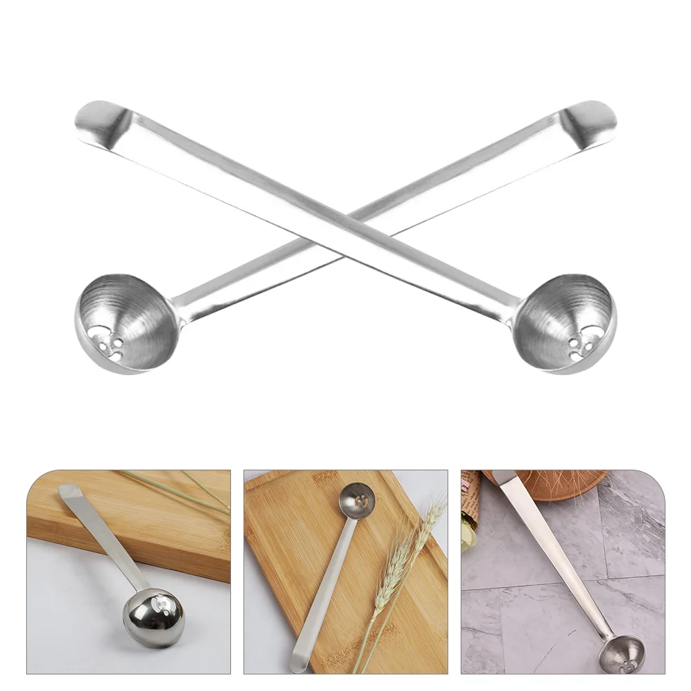 

Spoon Serving Spoons Jar Stainless Steel Olive Pickle Slotted Strainer Hole Drain Onion Caper Tools Fork Set Canisters Forks