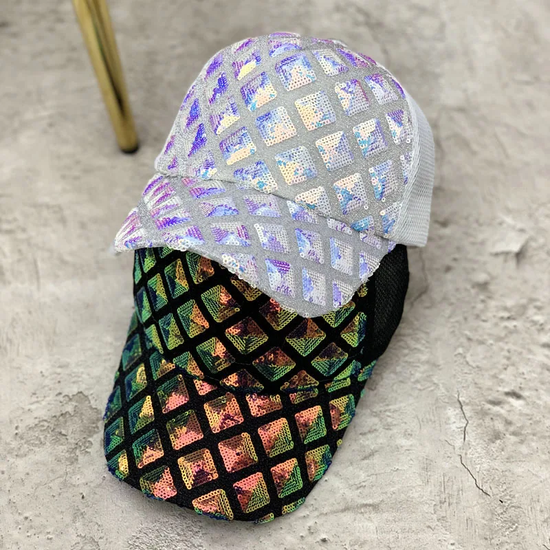 

Ladies Sequined Peaked Cap Summer Street Fashion Versatile Shade Mesh Caps Spring Autumn Outdoor Outing Sunscreen Baseball Cap