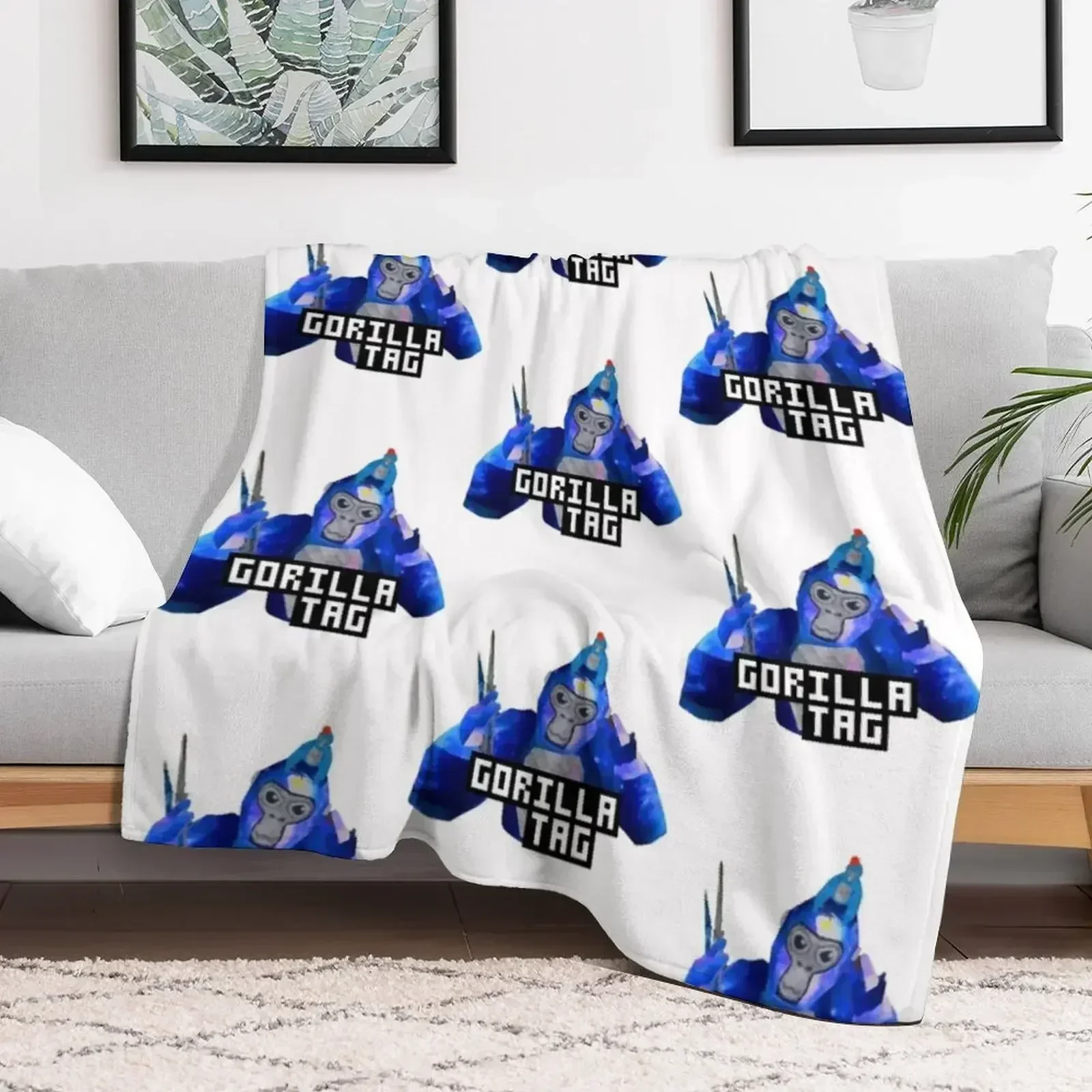 Gorilla Tag Monkey Hat от POLKART одеяло теплое зимнее роскошное для дивана-кровати одеяла