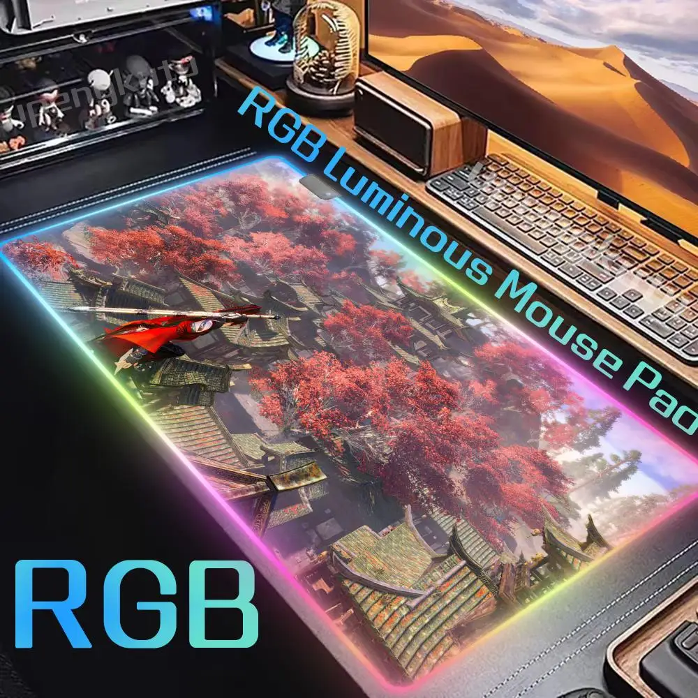 Мышь Новые продукты Коврик Kawaii RGB Нескользящие коврики для пола N_NARAKA компьютера